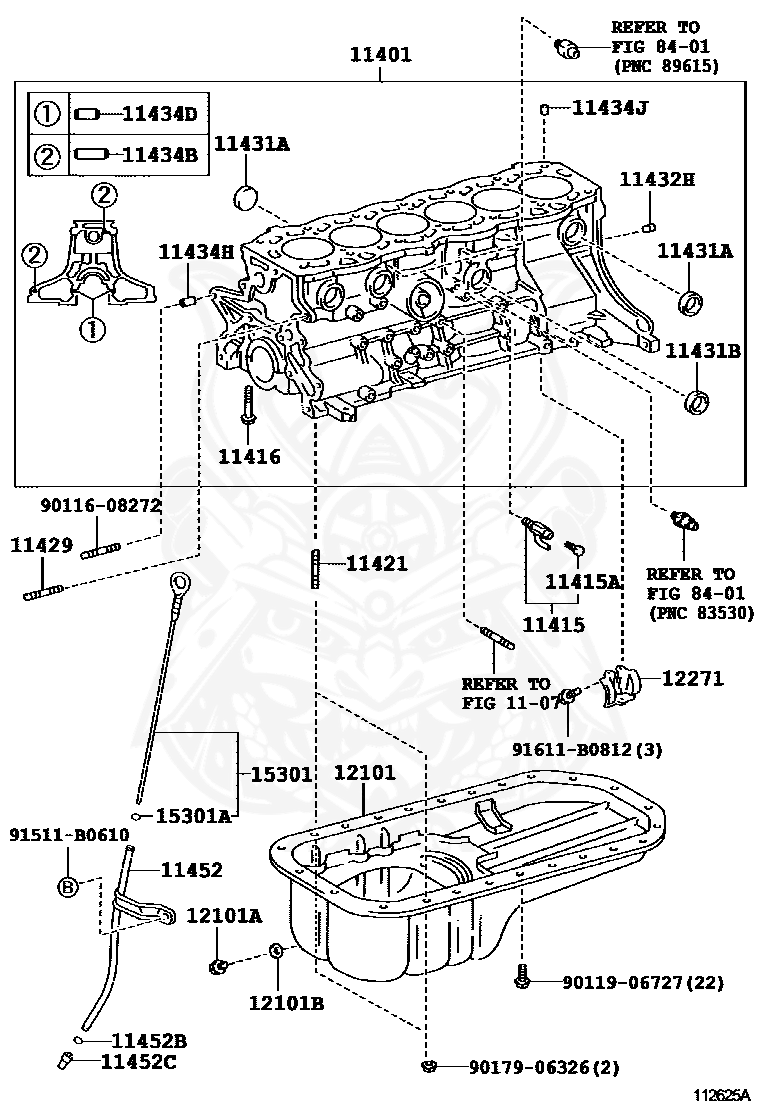 96411-43500 - Toyota - Metal Plug, No.1 (for Cylinder Block) - Nengun ...