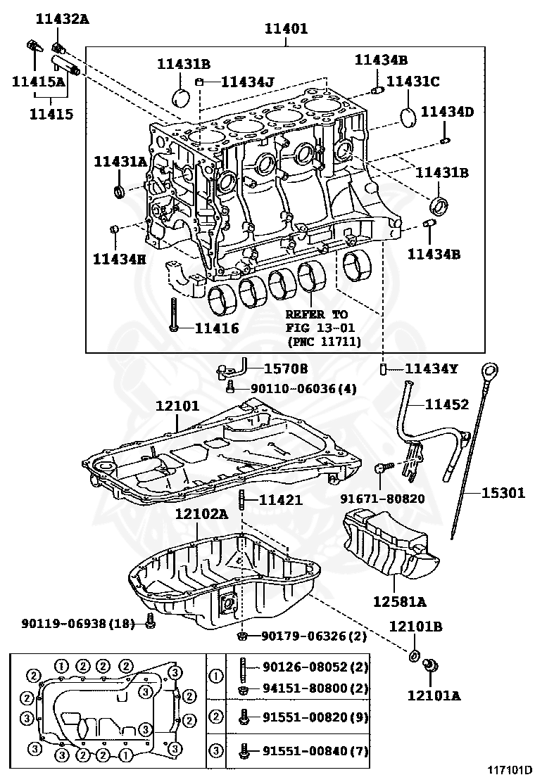 90126-08052 - Toyota - Bolt, Stud (for Exhaust Manifold To Cylinder ...