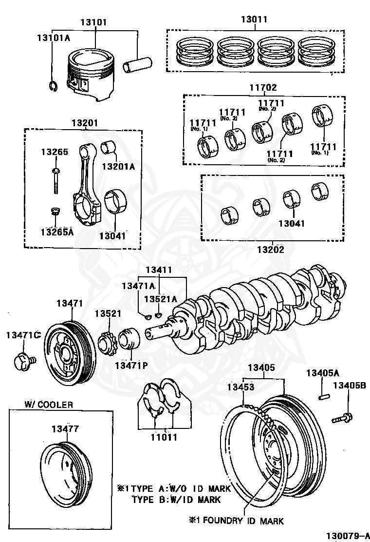 9010516041 Toyota Bolt (for Crankshaft Pulley Set) Nengun