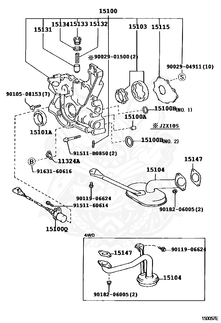 90253-11021 - Toyota - Pin, Ring (for Water Pump Set) - Nengun Performance