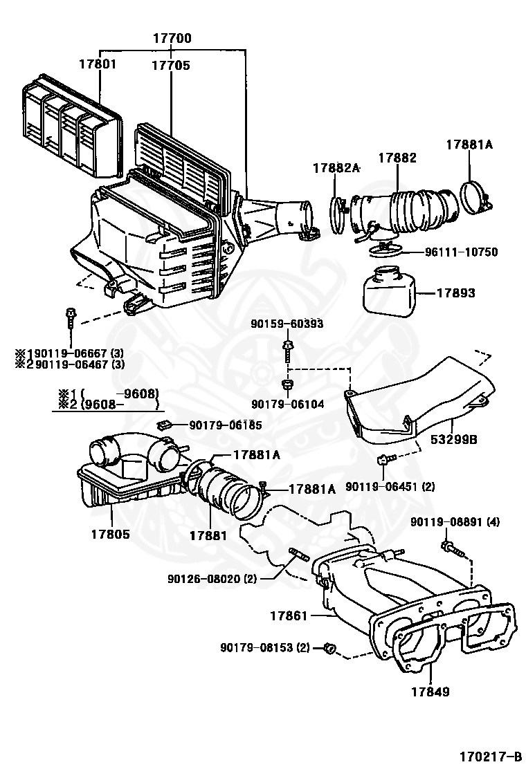 17801-46060 - Toyota - Element Sub-assy, Air Cleaner Filter - Nengun ...