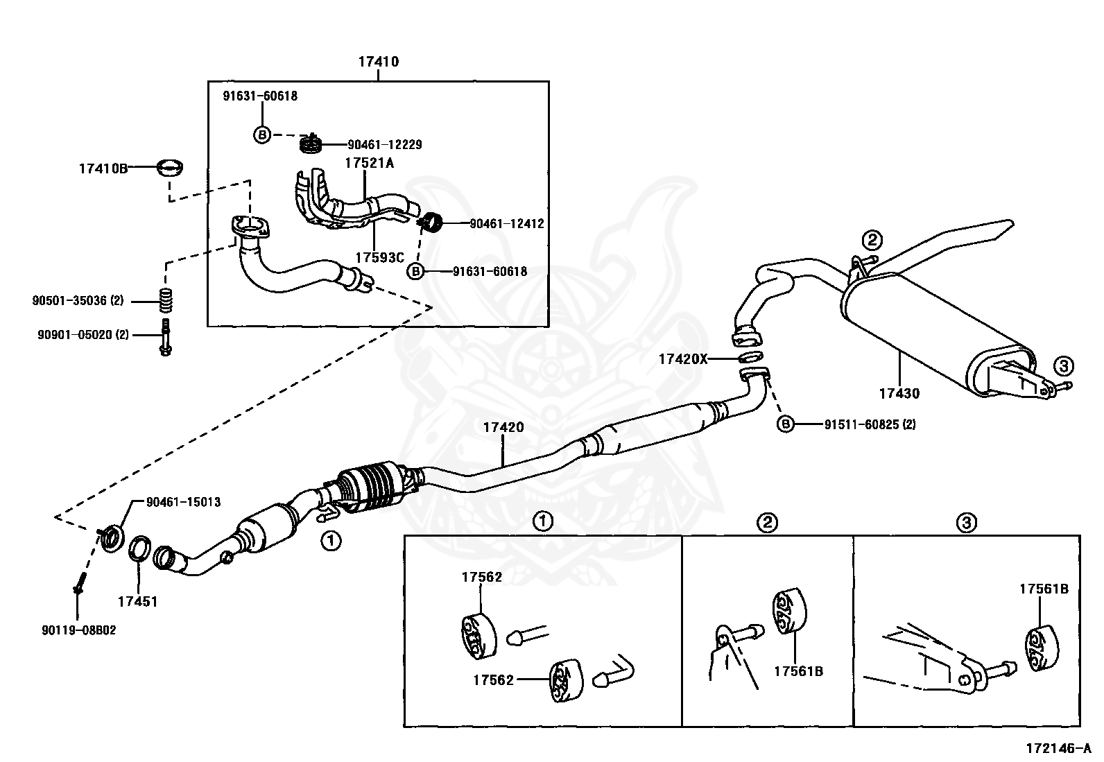 17451-21030 - Toyota - Gasket, Exhaust Pipe - Nengun Performance