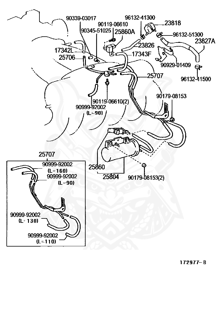 90999-92002 - Toyota - Hose - Nengun Performance