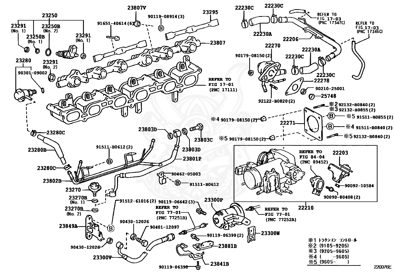 22270-46070 - Toyota - Valve Assy, Idle Speed Control (for 