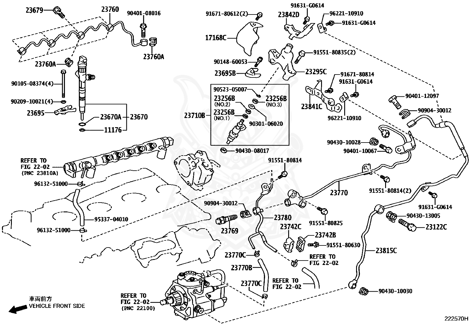 90401-12097 - Toyota - Bolt, Union (for Fuel Pipe Support) - Nengun ...