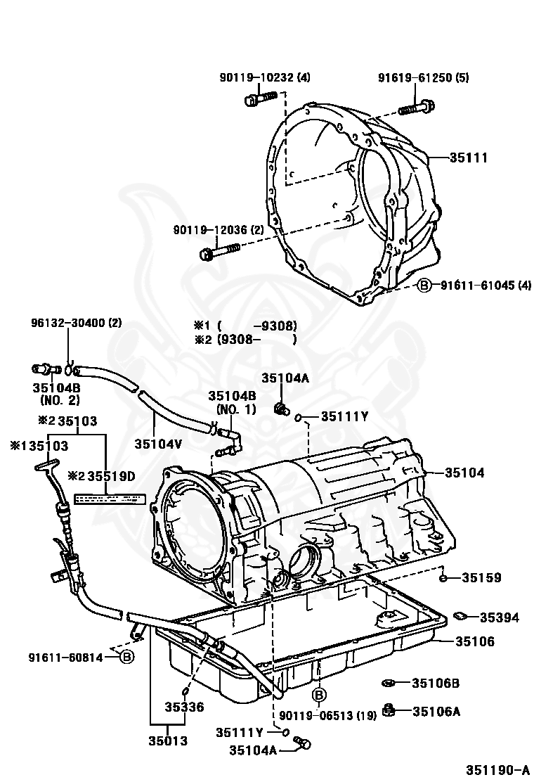 35106-24020 - Toyota - Pan Sub-assy, Automatic Transmission Oil 