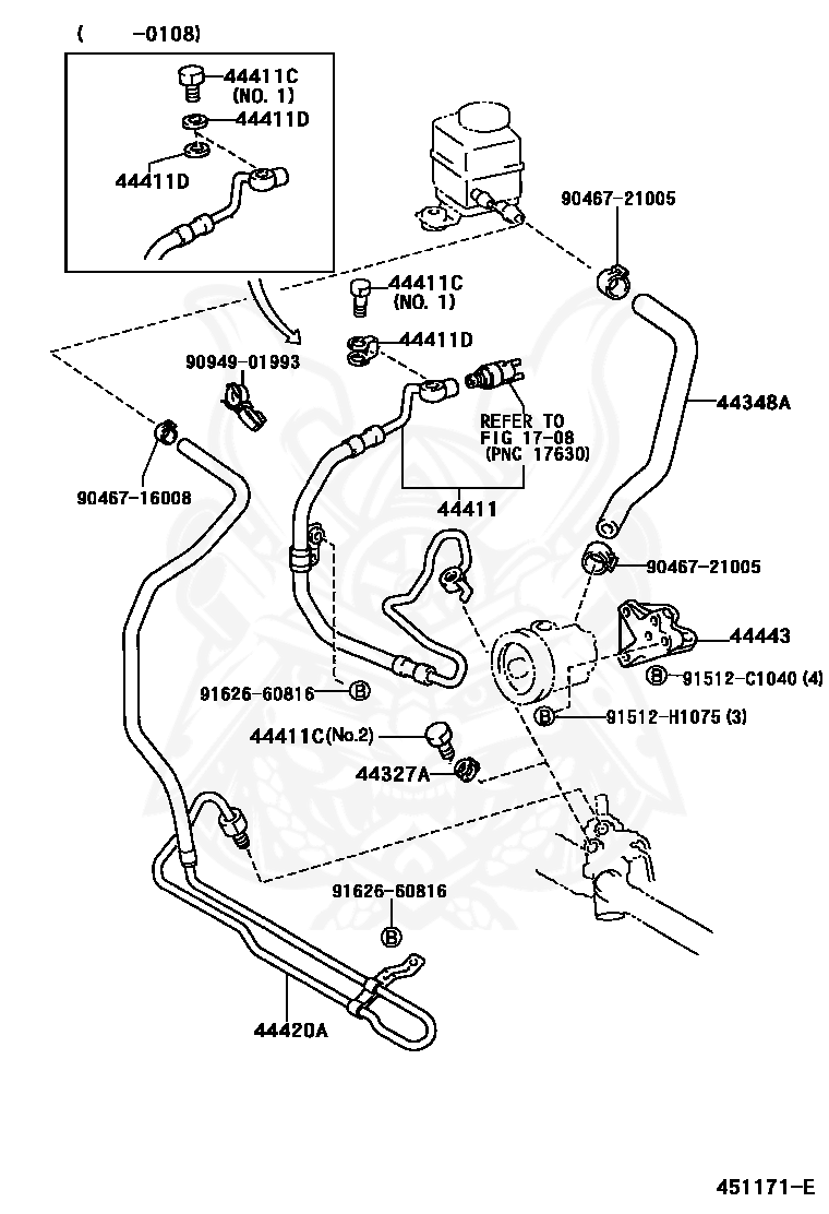 44327-30030 - Toyota - Gasket, Pressure Port, No.1 - Nengun Performance