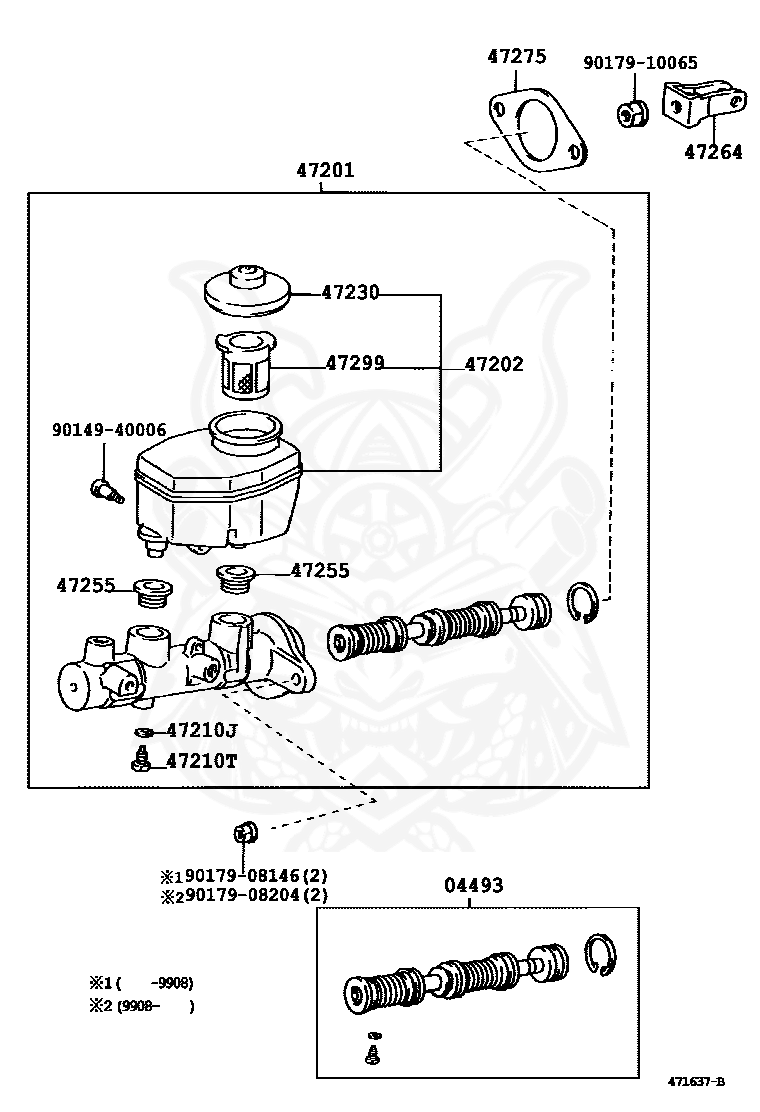 47255-16010 - Toyota - Grommet, Master Cylinder Reservoir - Nengun 