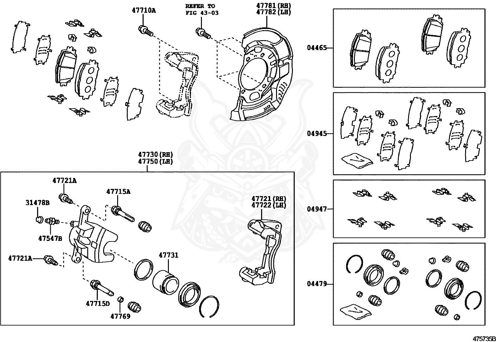 Toyota 47769 50010