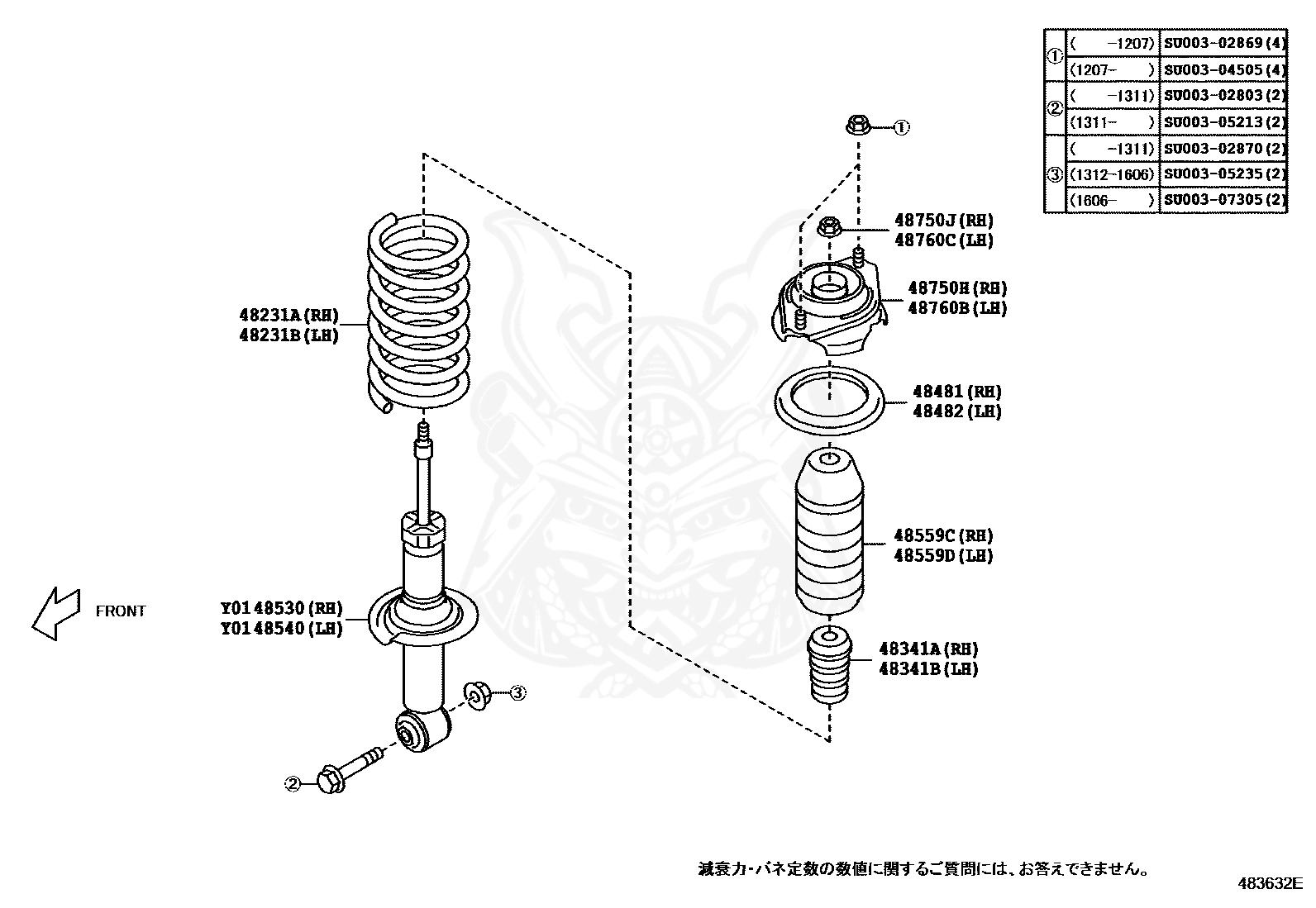 SU003-04146 - Toyota - Spring, Coil, Rear Lh - Nengun Performance