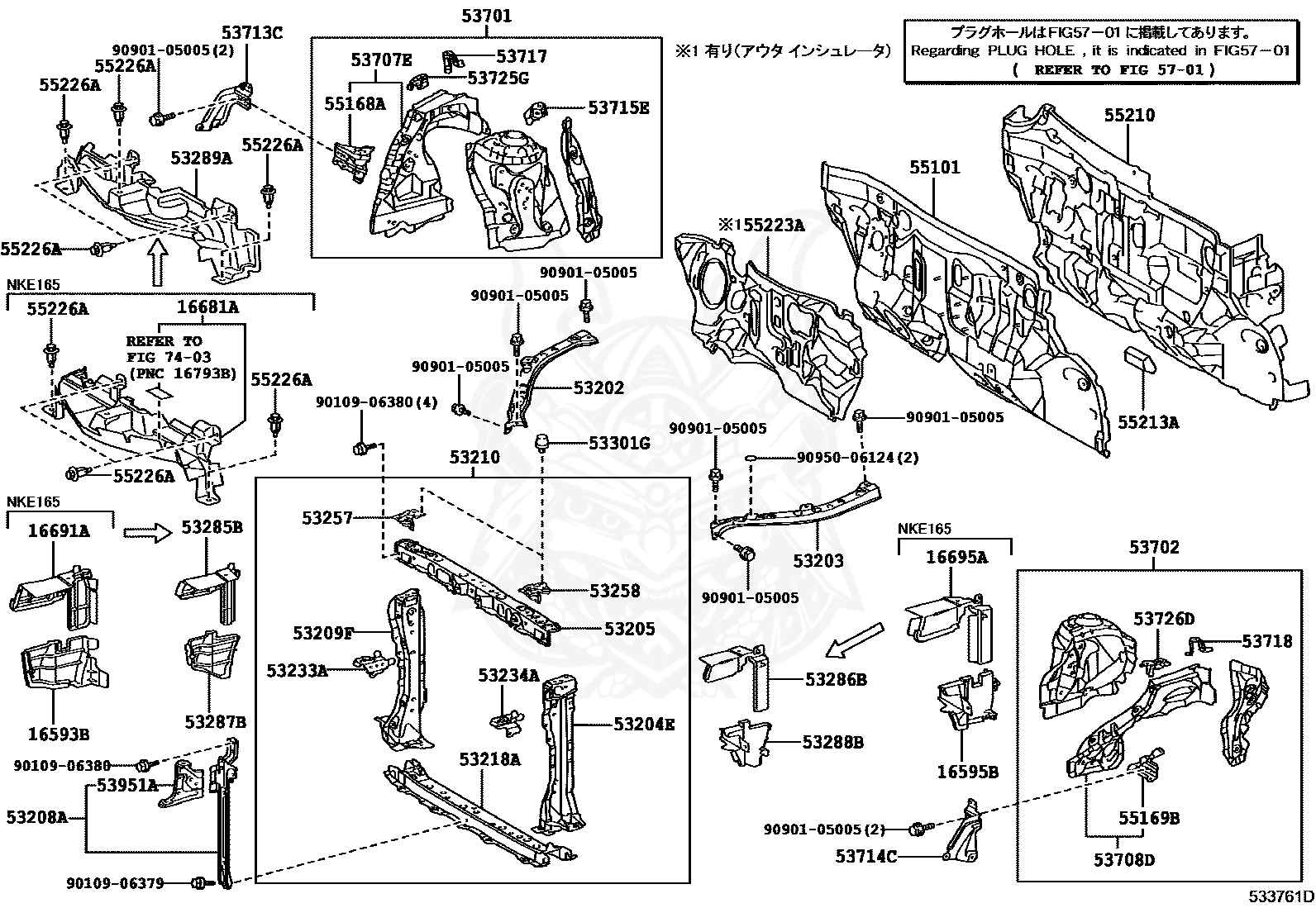 90467-07214 - Toyota - Faastner, Front Fender Liner - Nengun Performance