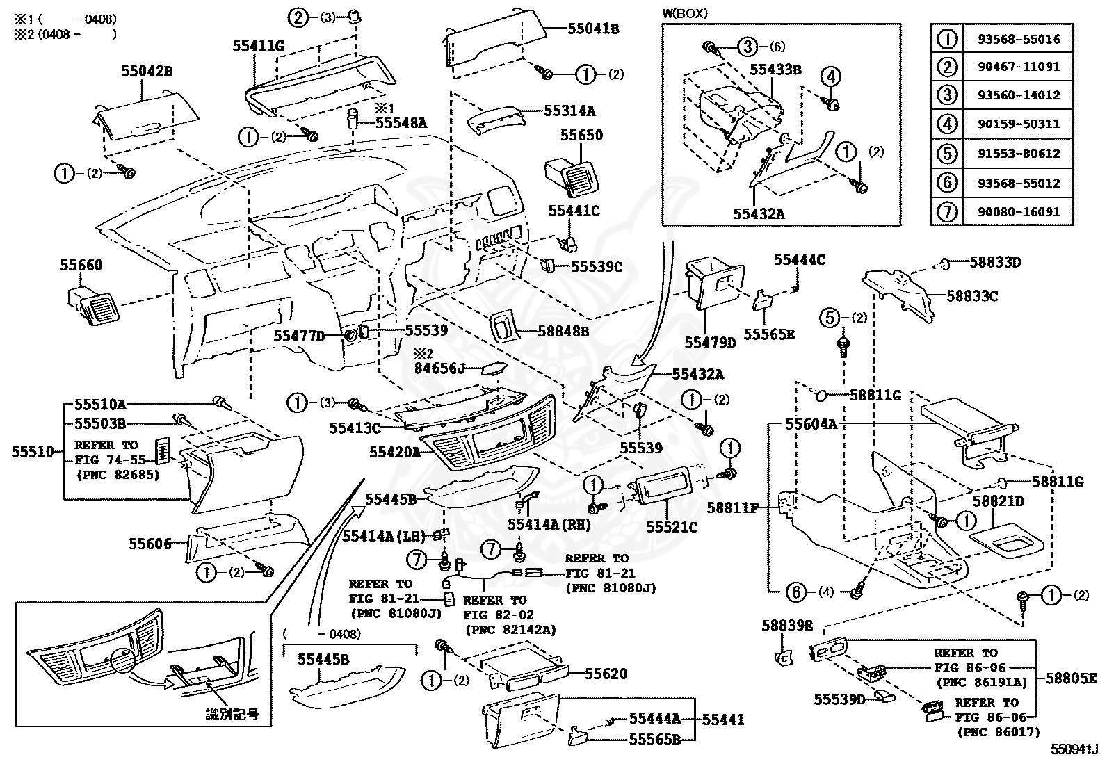 55522-52020 - Toyota - Cover, Radio Tuner Opening - Nengun Performance