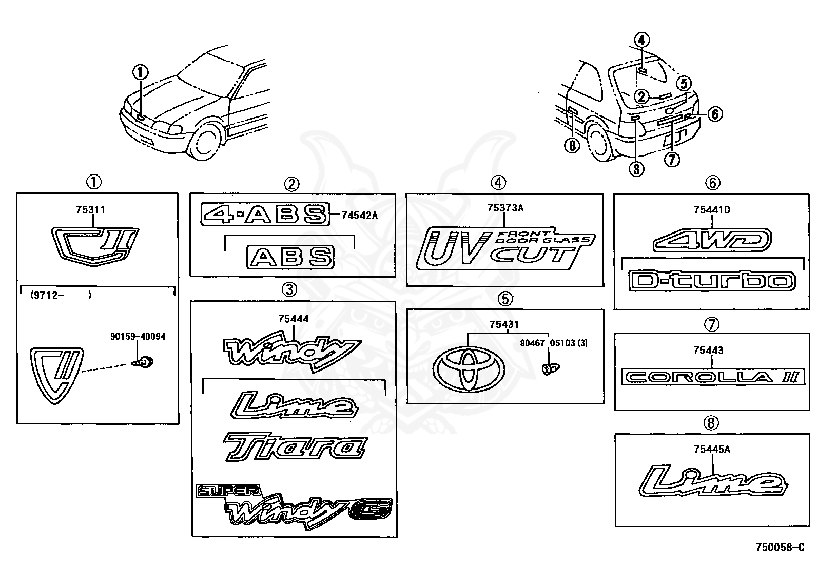 90467-05103 - Toyota - Clip - Nengun Performance