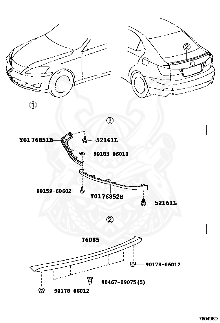 76851-53010-A1 - Lexus - Spoiler, Front, Rh - Nengun Performance