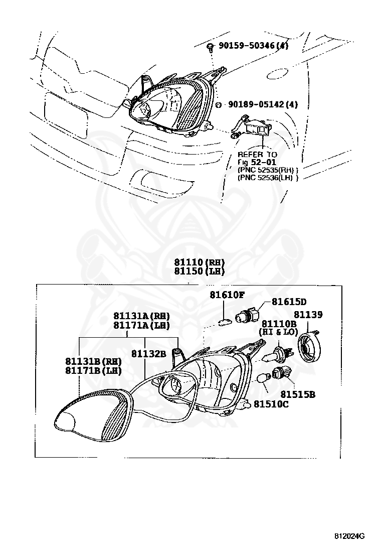 81110b лампа toyota