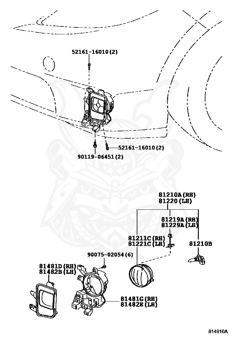 90981-13047 - Toyota - Bulb, Fog Lamp - Nengun Performance