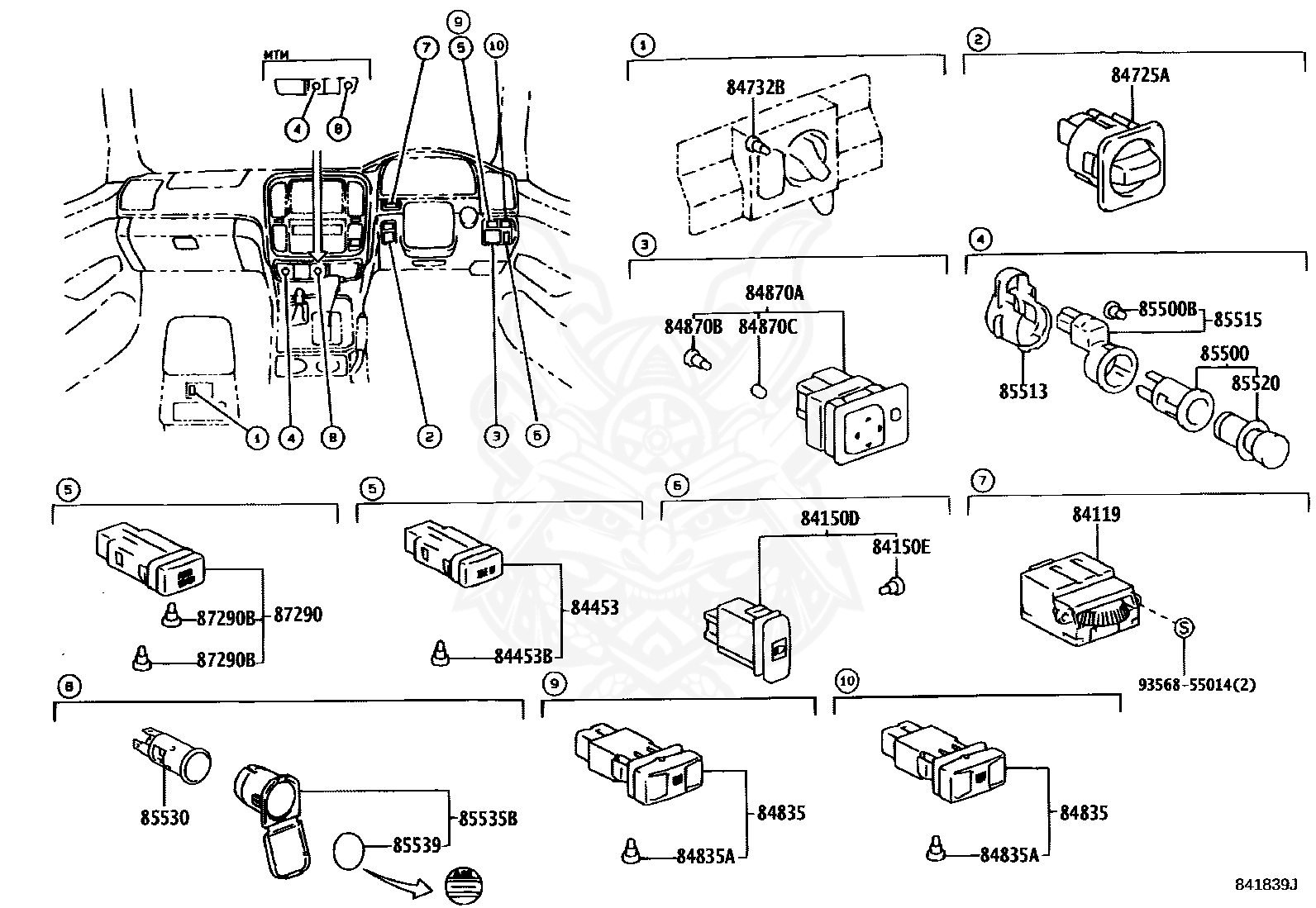 93568 55014 toyota