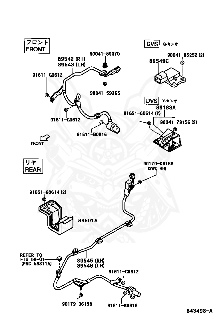 89544-97401 - Toyota - Sensor, Speed, Front Rh - Nengun Performance