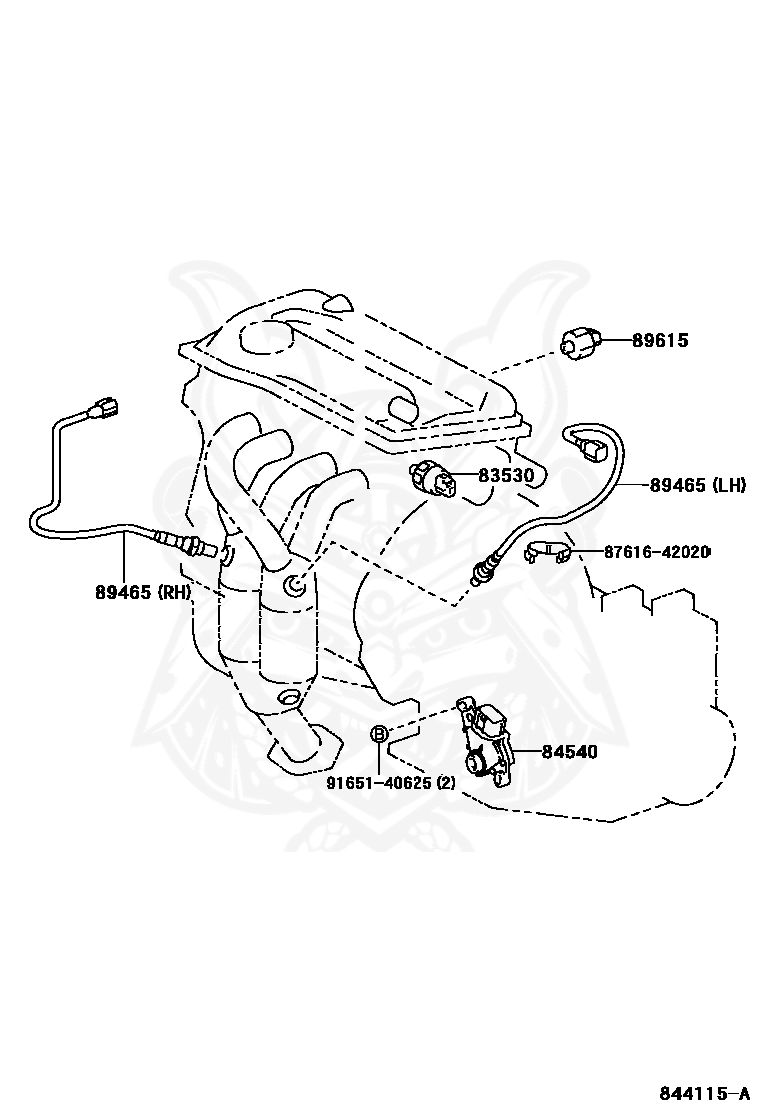 89615-44010 - Toyota - Sensor, Knock Control - Nengun