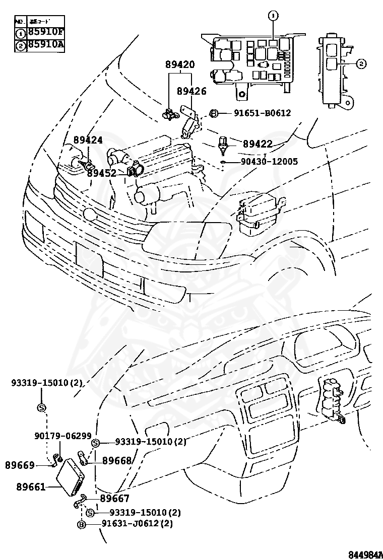 90987-02012 - Toyota - Relay, Main (for Diesel Turbo) - Nengun Performance