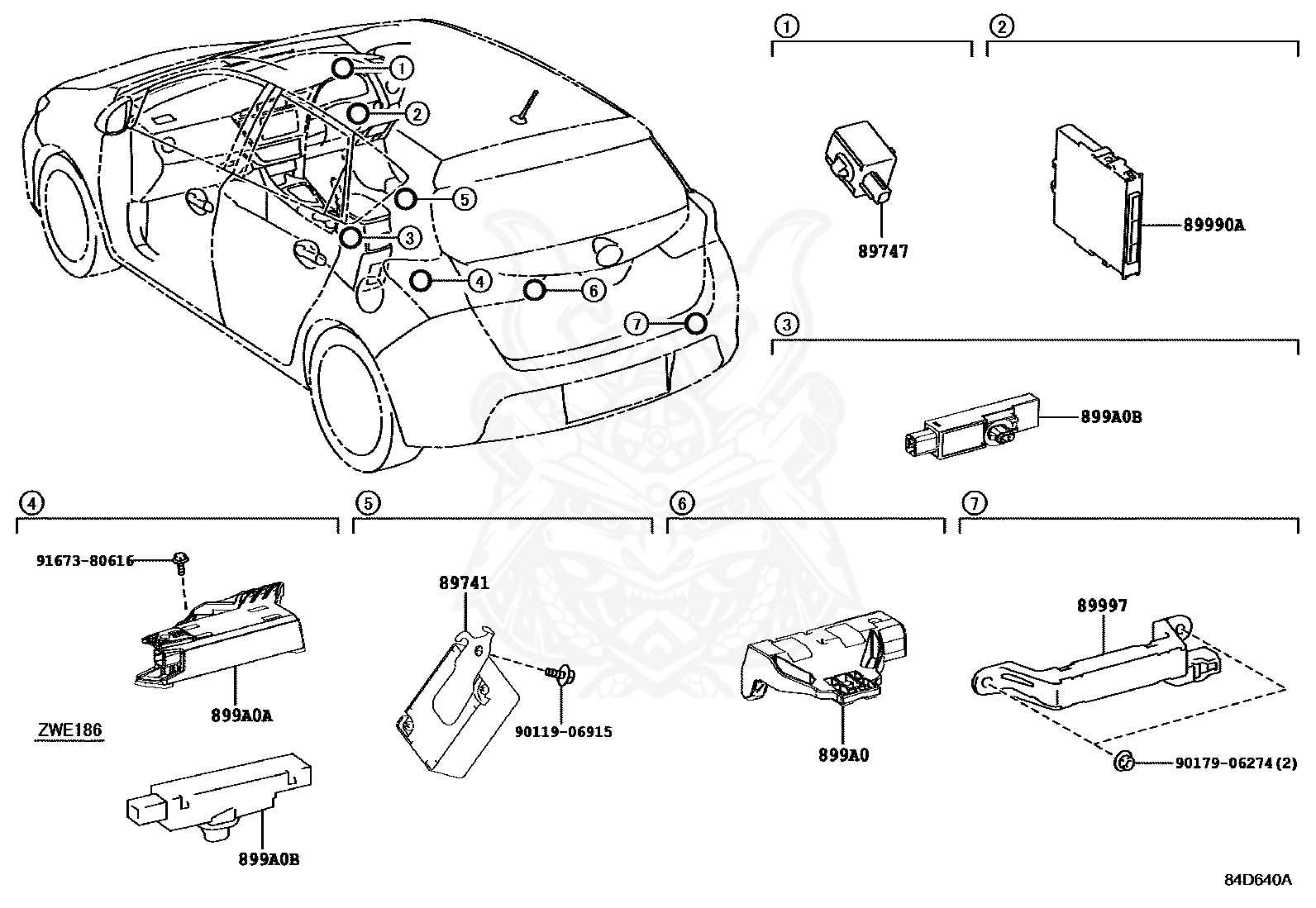 89997-30070 - Toyota - Antenna, Electrical Key - Nengun Performance