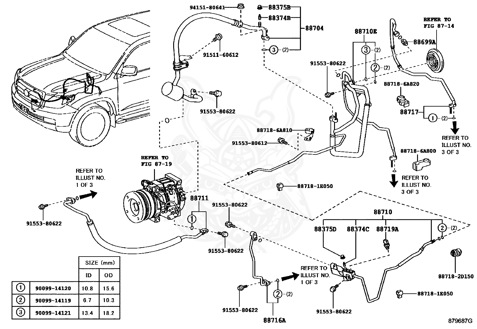 90099-14121 - Toyota - O-ring, Cooler Evaporator No.1(suction) - Nengun ...