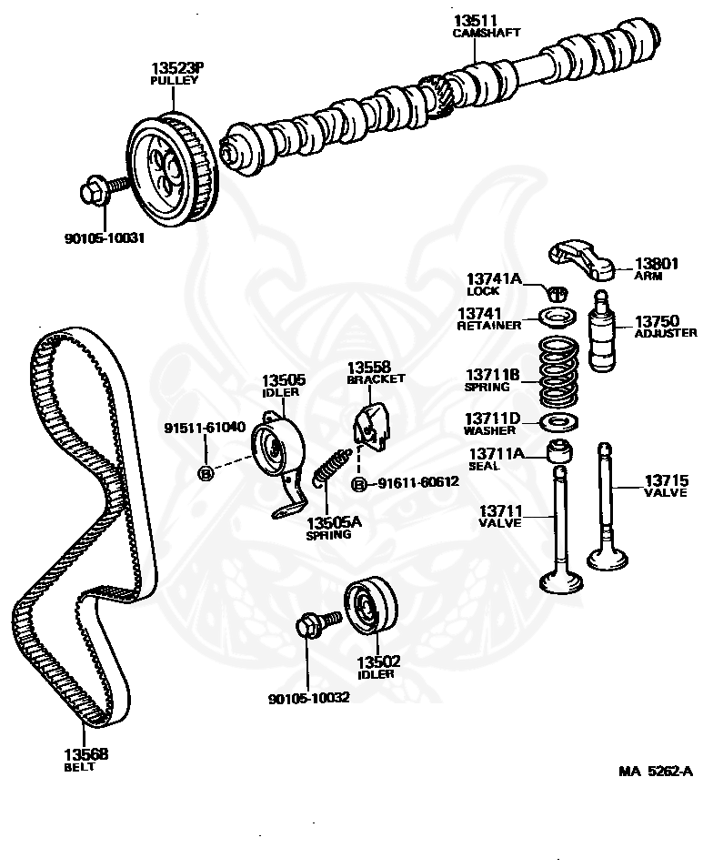 13750-70010 - Toyota - Adjuster Assy, Valve Lash - Nengun Performance