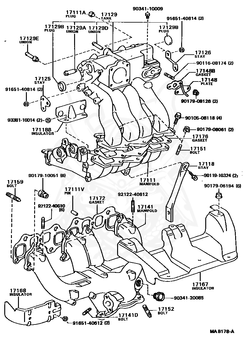 96411-43500 - Toyota - Metal Plug, No.1 (for Cylinder Block) - Nengun ...