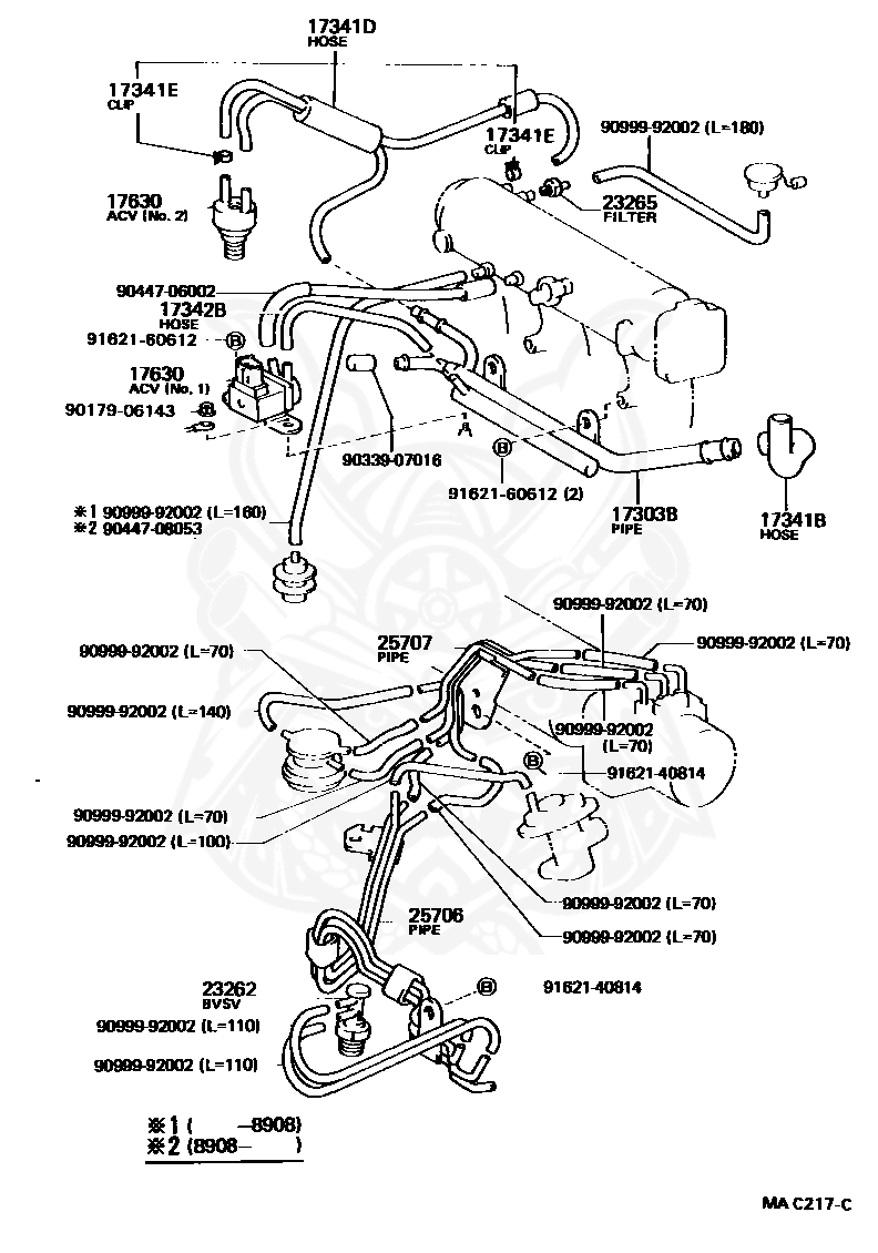 90999-92002 - Toyota - Hose - Nengun Performance