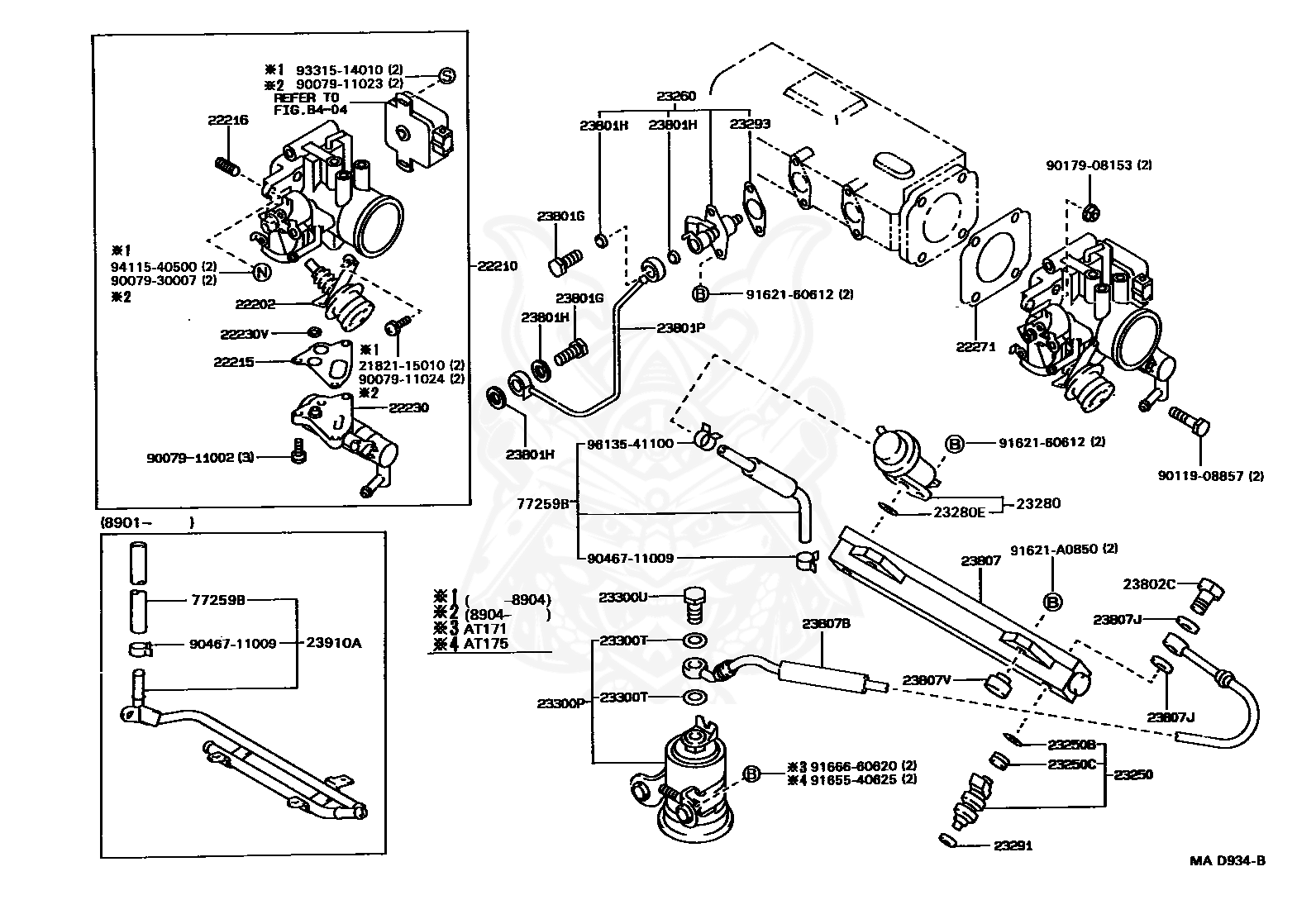 9030107001 toyota размеры