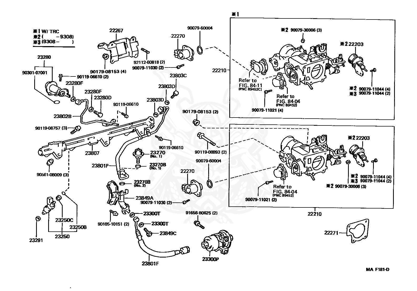 9030107001 toyota размеры