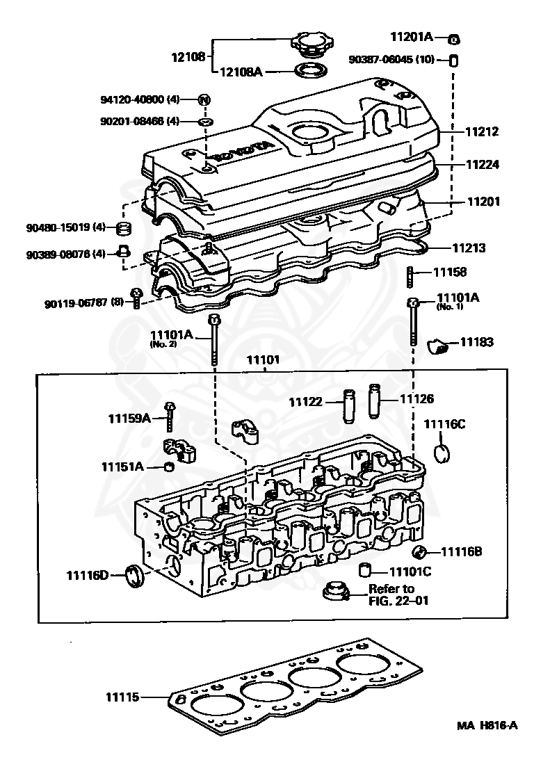 94120-40800 - Toyota - Nut - Nengun Performance