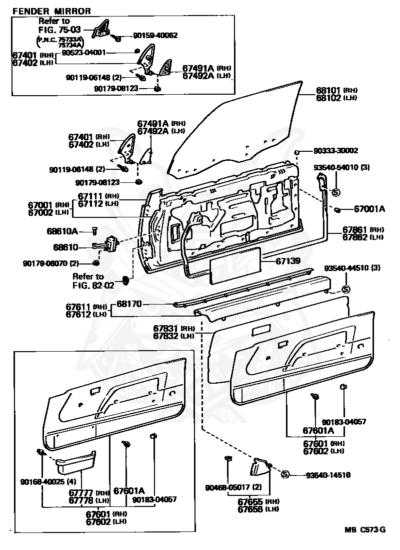 67111-14180 - Toyota - Panel, Front Door, Outer Rh - Nengun 