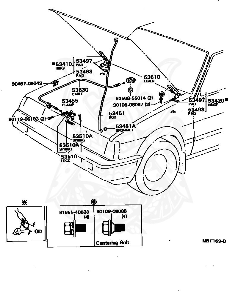 90506-20008 - Toyota - Spring, Tension (for Hood Lock) - Nengun 