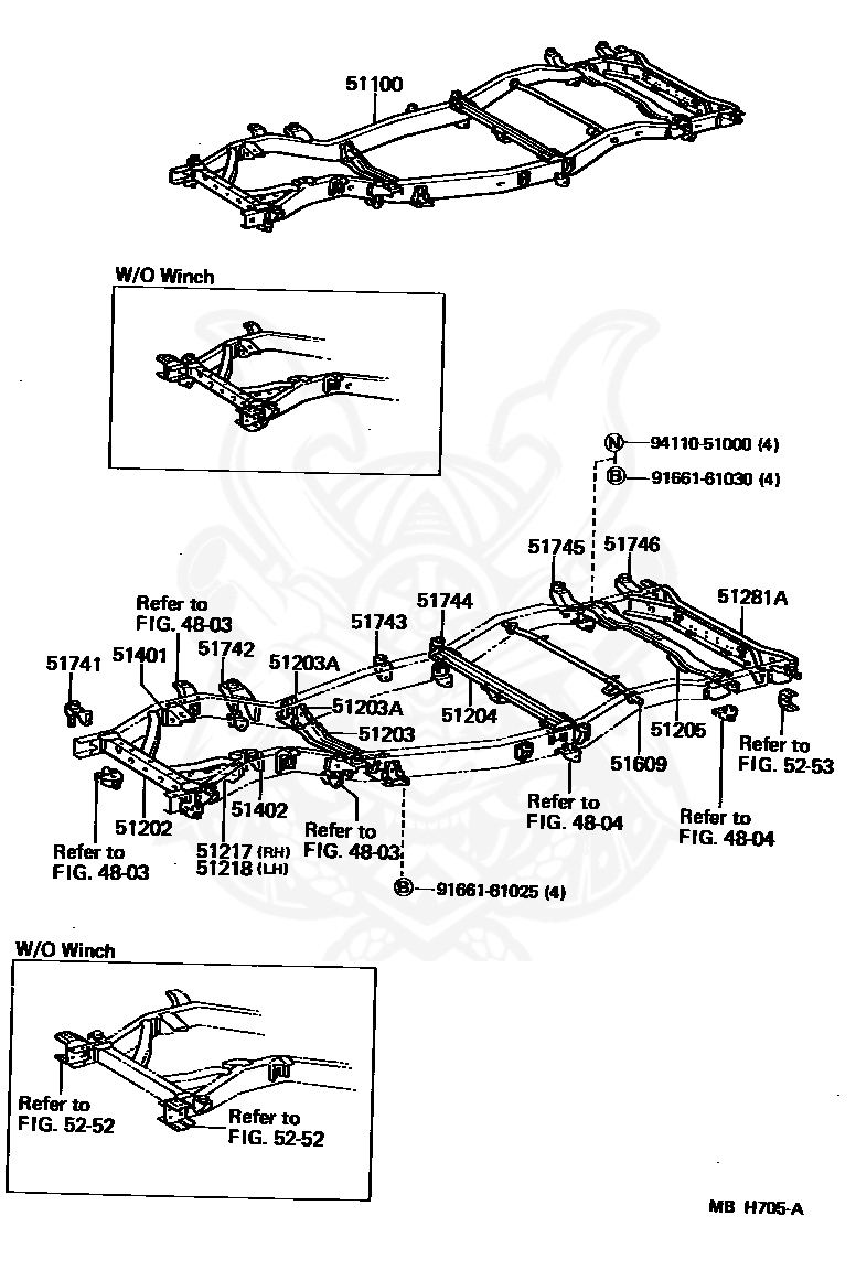 Toyota - Bracket, Body Mounting, No.6