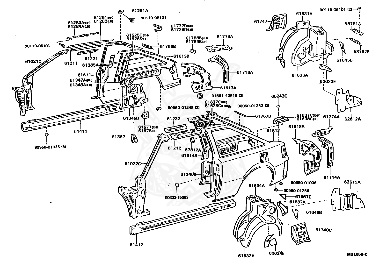 61401-20190 - Toyota - Panel, Rocker, Outer Rh - Nengun Performance