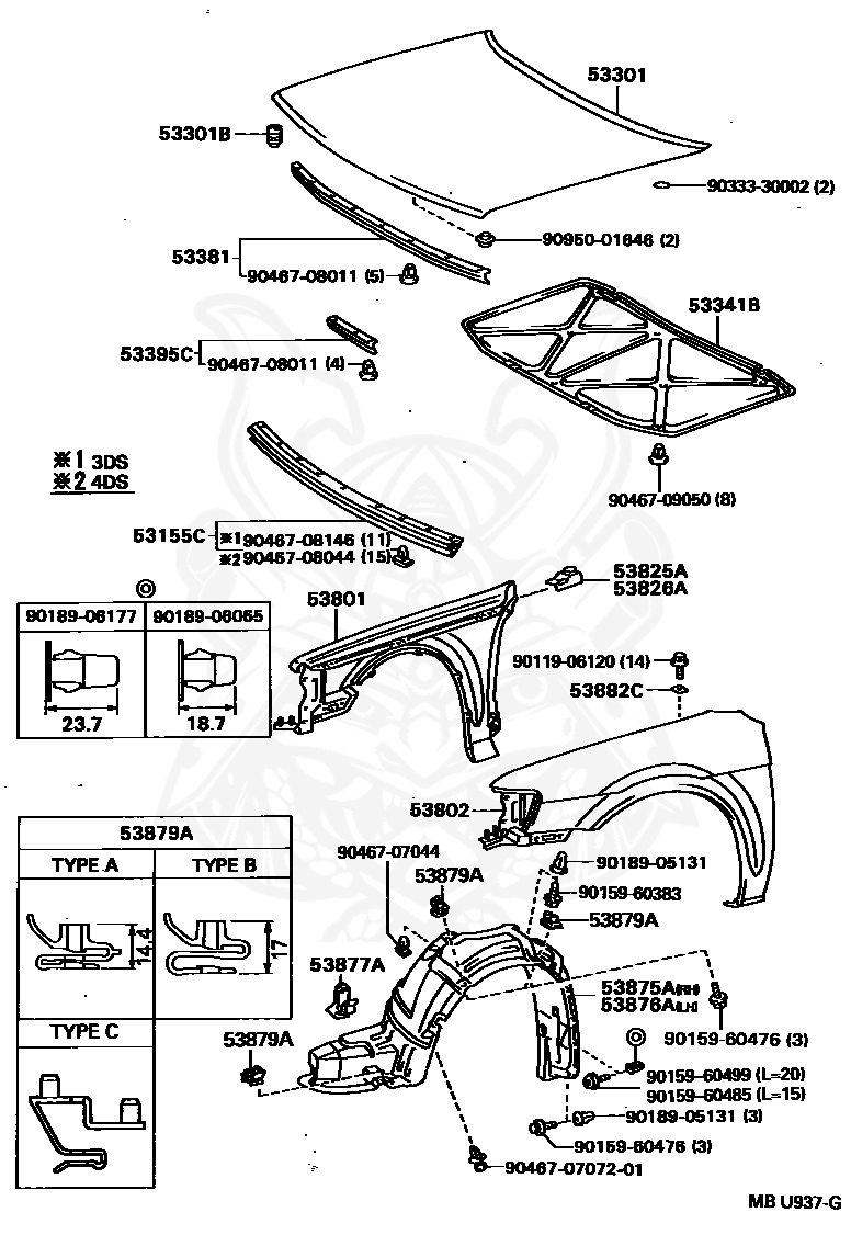 Toyota 90159 60496