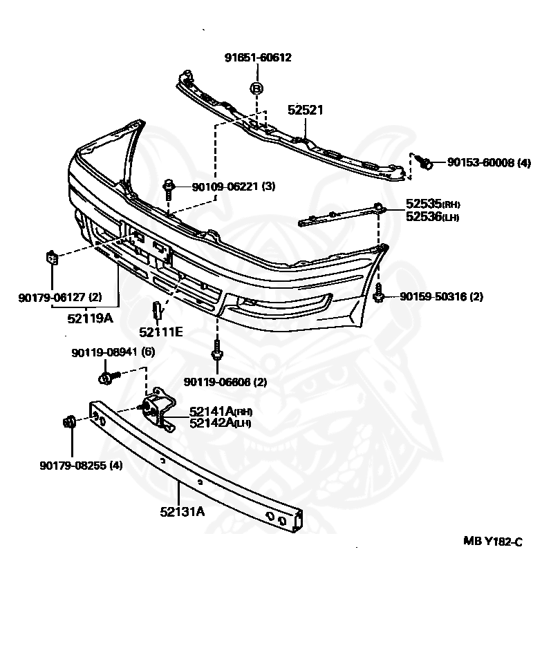 52119-32500-A0 - Toyota - Cover, Front Bumper - Nengun 52119-32500-A0 - Toyota - Cover, Front Bumper - Nengun