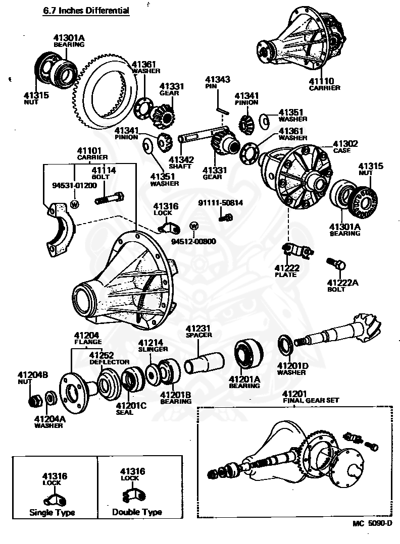 41311-22030 - Toyota - Case Sub-assy, Rear Differential - Nengun ...