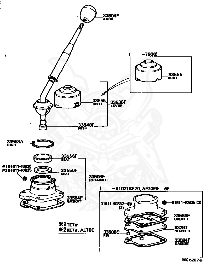 33504-24010-04 - Toyota - Knob Sub-assy, Shift Lever - Nengun 