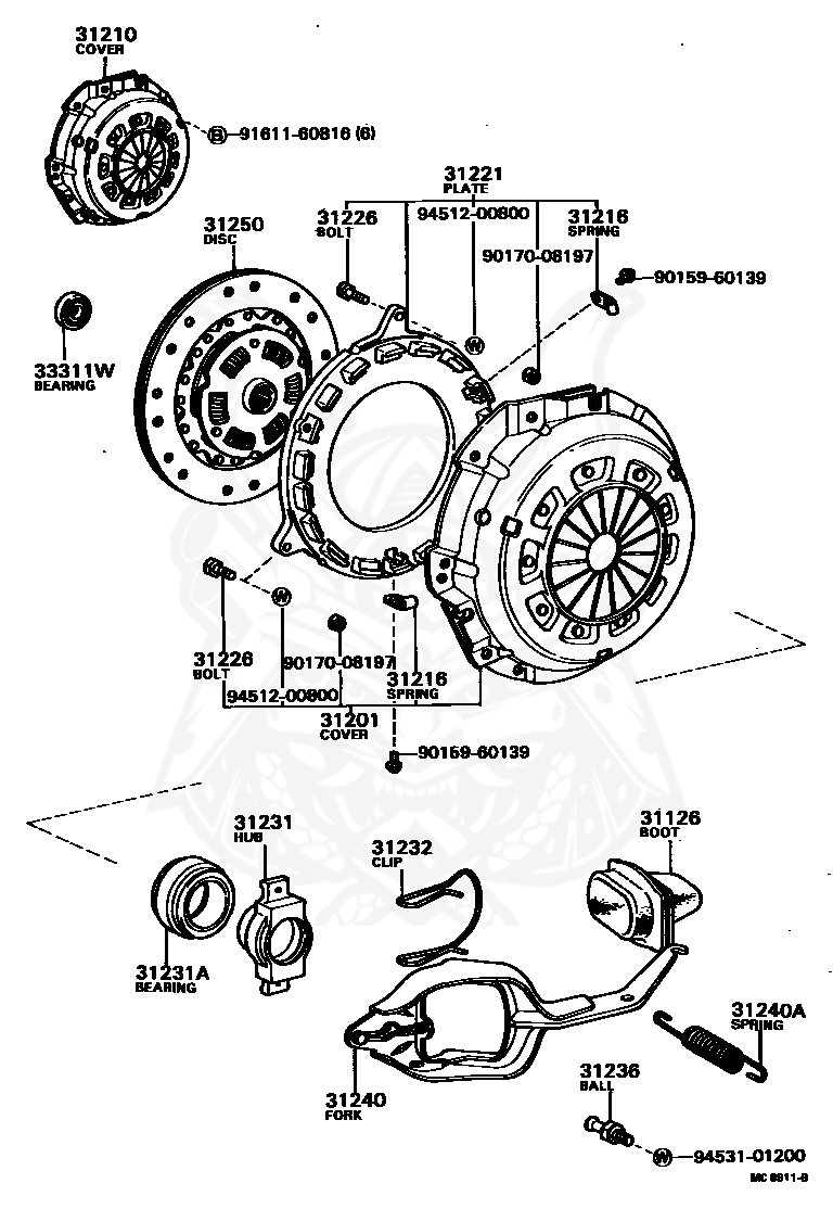 90363-40008 - Toyota - Clutch Release Bearing - Nengun Performance