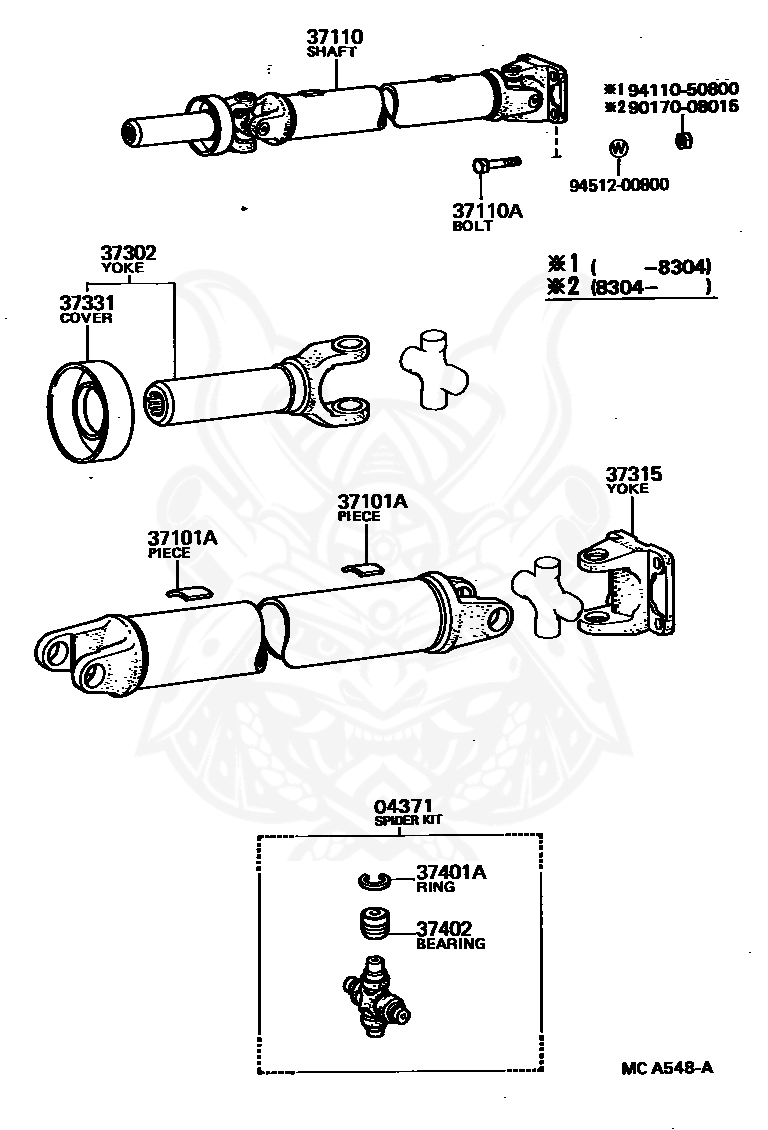 37331-30010 - Toyota - Cover, Sliding Shaft Dust - Nengun Performance