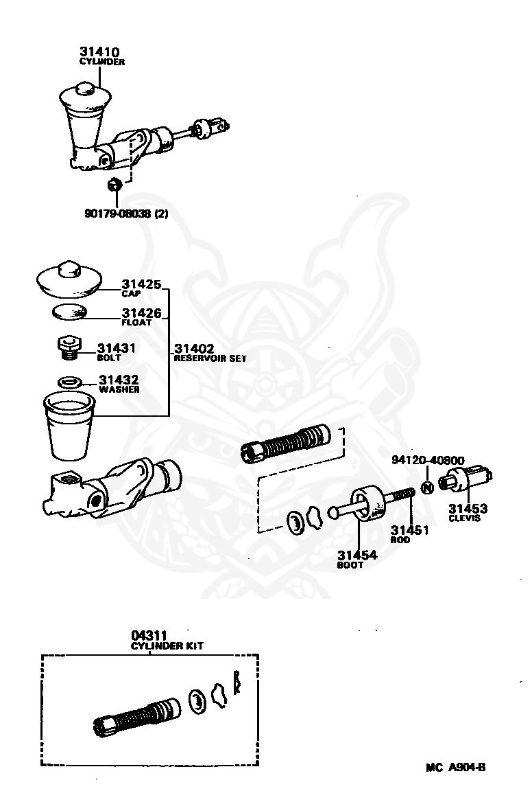 31454-14010 - Toyota - Boot, Clutch Master Cylinder - Nengun 
