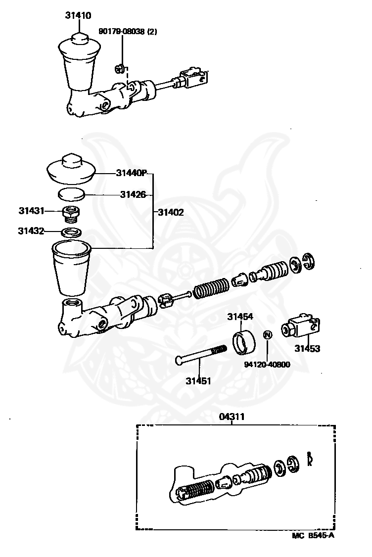 31454-14010 - Toyota - Boot, Clutch Master Cylinder - Nengun 