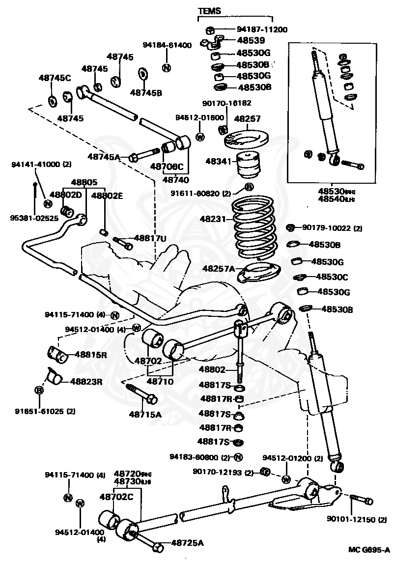 90385-11021 - Toyota - Bush, Stabilizer Link - Nengun Performance