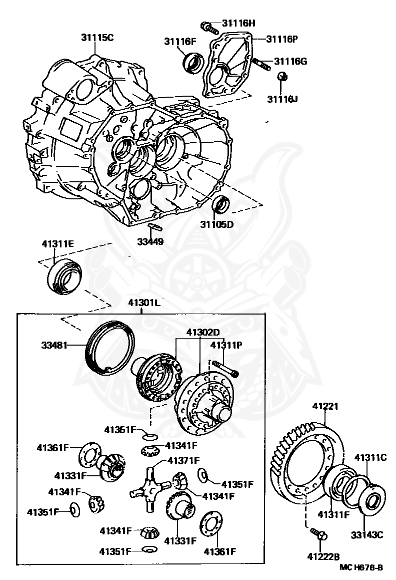 33481-17010 - Toyota - Gear, Speedometer Drive (mtm) - Nengun 