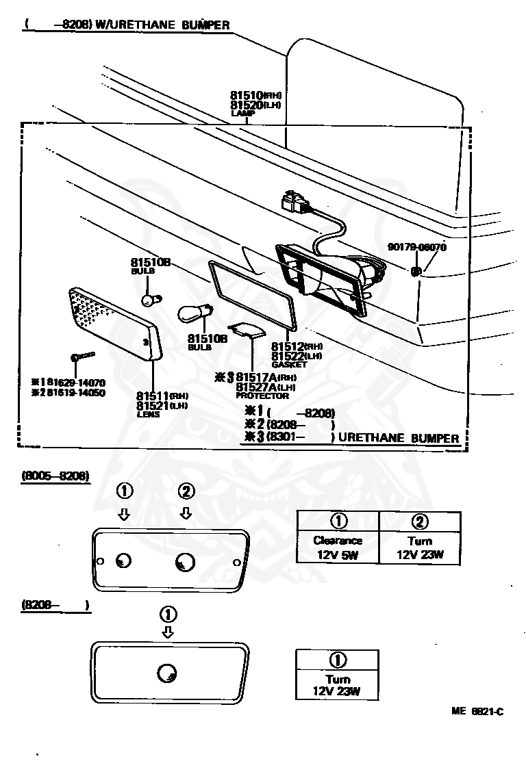 99132-11230 - Toyota - Bulb (for Rear Combination Lamp) - Nengun ...