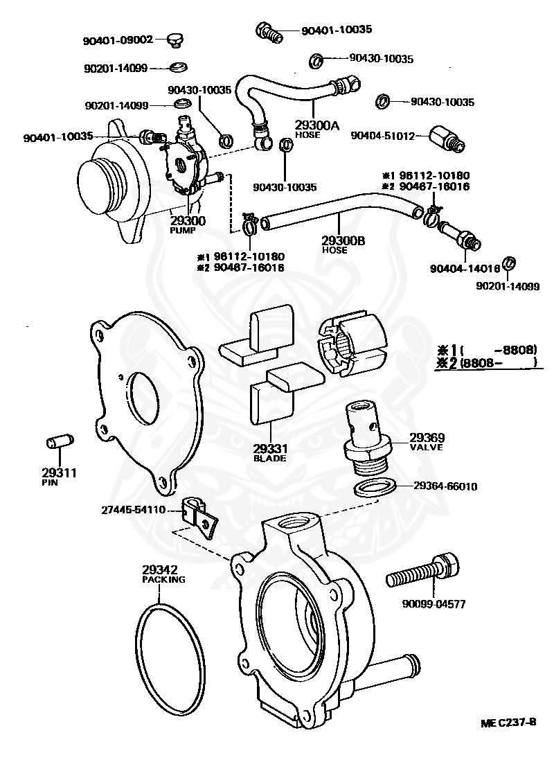 Automotive 2930054051 2930054050 ALTERNATOR BRAKE VACUUM PUMP FOR