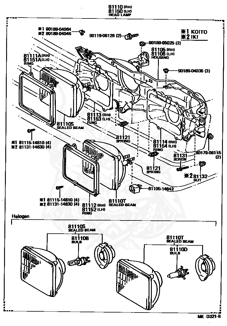 81110b лампа toyota