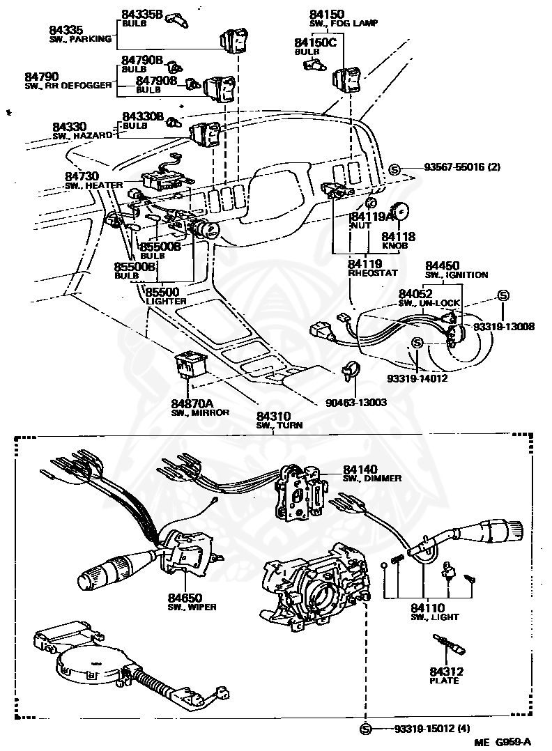 90981-11014 - Toyota - Bulb, Ash Receptacle Lamp - Nengun Performance